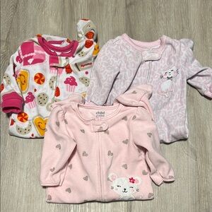 3/$20 Child of Mine Baby Sleepers Set